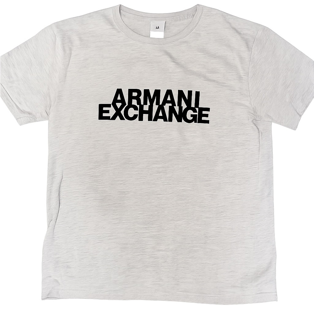 Armani Exchange A|X Men’s Gray Logo T Shirt Medium